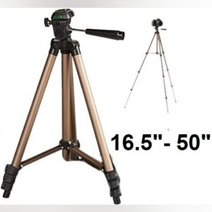 AMAZONBASICS LIGHTWEIGHT ADJUSTABLE ALUMINUM TRIPOD - 50" - A2
